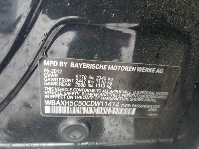  BMW 5 SERIES 2012 Черный