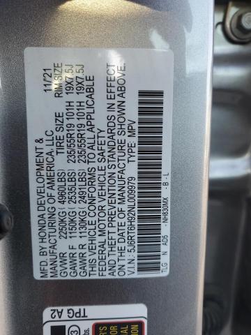 2022 HONDA CR-V TOURI - 5J6RT6H92NL009979