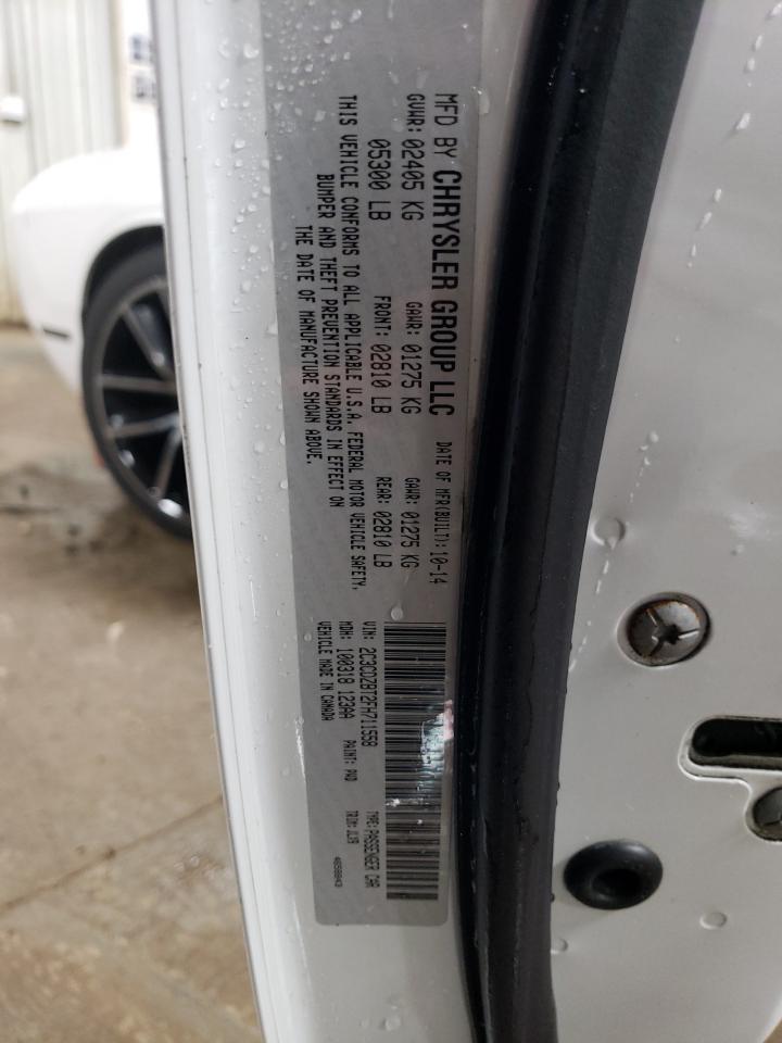 2C3CDZBT2FH711558 2015 Dodge Challenger Sxt Plus