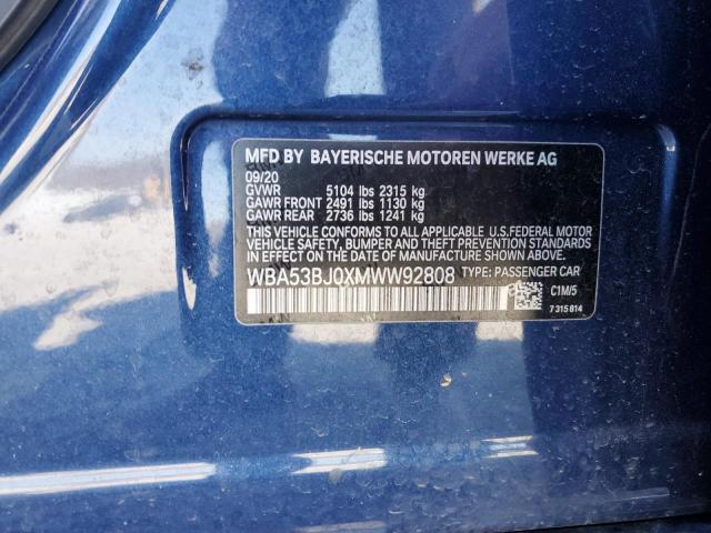 2021 BMW 540 I - WBA53BJ0XMWW92808