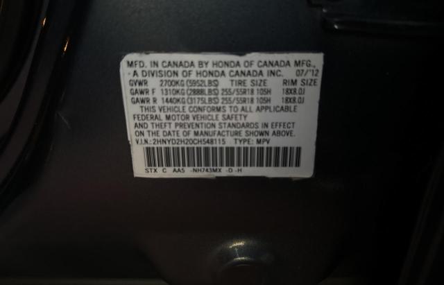 2HNYD2H20CH548115 | 2012 Acura mdx