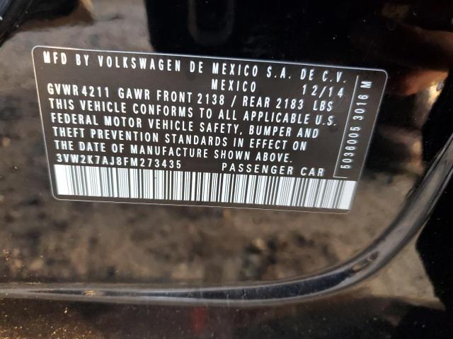 2015 VOLKSWAGEN JETTA BASE - 3VW2K7AJ8FM273435