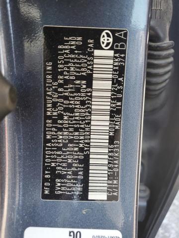 2016 Toyota Corolla L VIN: 5YFBURHE1GP533749 Lot: 46450084