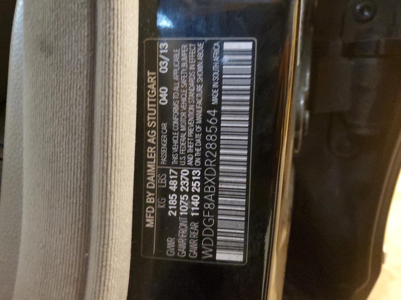 WDDGF8ABXDR288564 2013 Mercedes-Benz C 300 4Matic