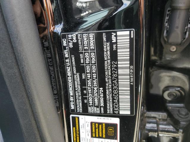 2016 MERCEDES-BENZ GLE 550E 4 - 4JGDA6DB3GA782792