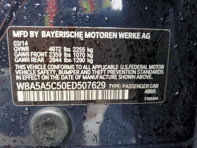 VIN WBA5A5C50ED507629 2014 BMW 5 Series, 528 I no.12