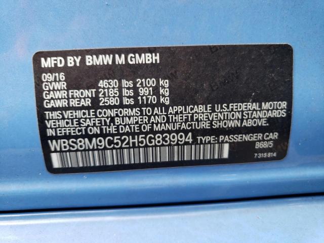 VIN WBS8M9C52H5G83994 2017 BMW M3 no.12