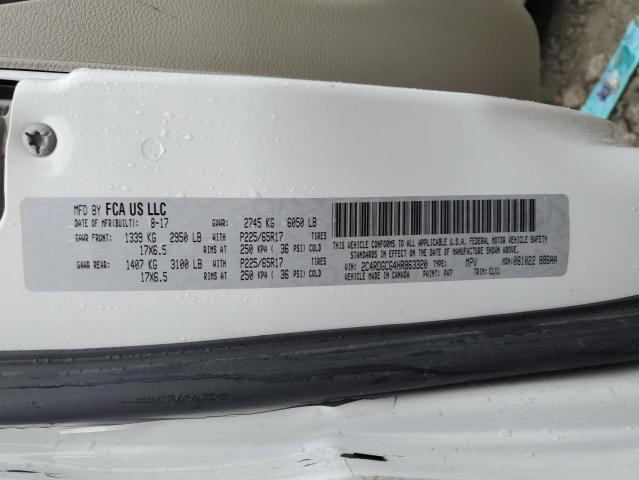 2017 DODGE GRAND CARA - 2C4RDGCG4HR863320