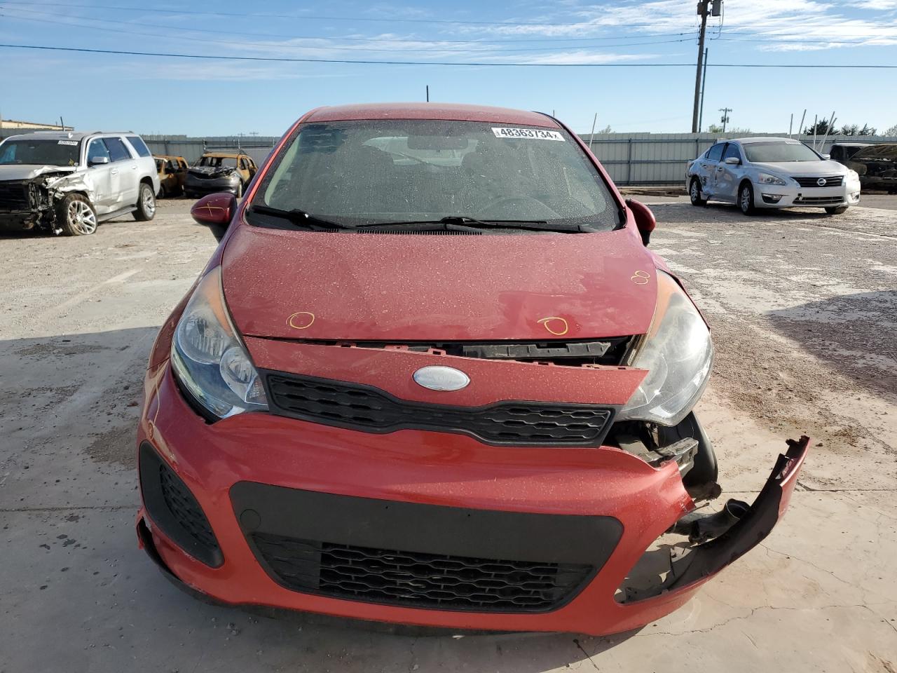 KNADM5A38E6322608 2014 Kia Rio Lx