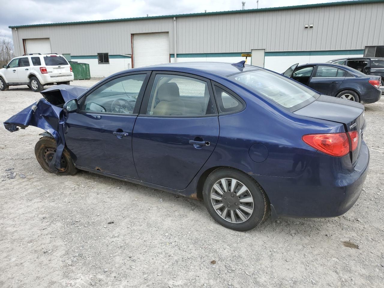 KMHDU4AD8AU868963 2010 Hyundai Elantra Blue