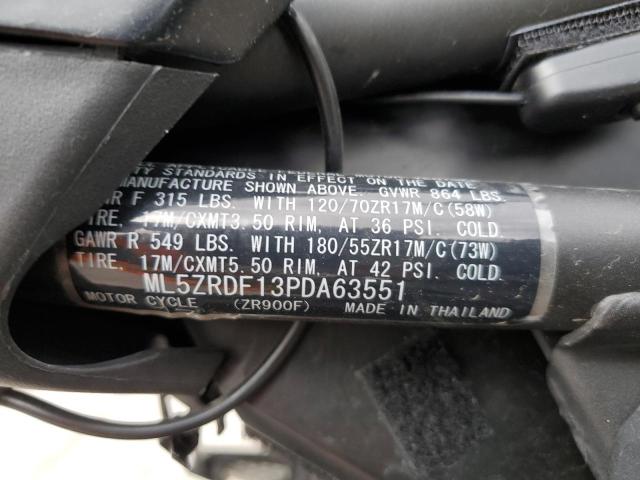 2023 KAWASAKI ZR900 F - ML5ZRDF13PDA63551