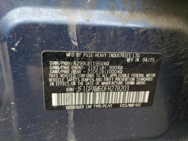 2015 SUBARU IMPREZA LI - JF1GPAM60FH278203