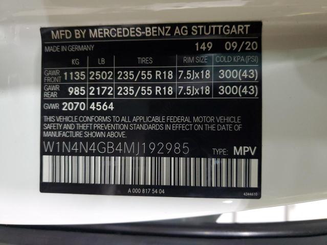 W1N4N4GB4MJ192985 2021 MERCEDES-BENZ GLA CLASS - Image 12