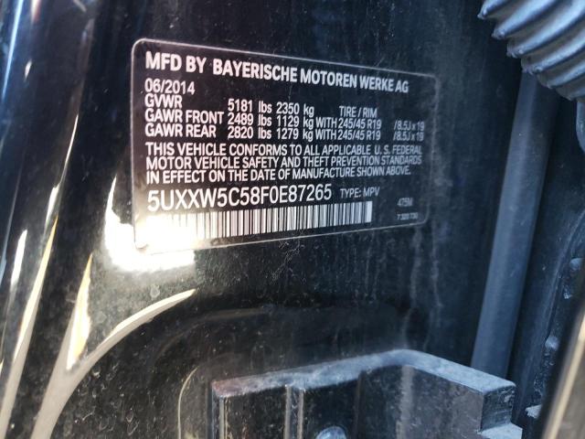 2015 BMW X4 XDRIVE3 - 5UXXW5C58F0E87265