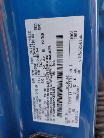 2019 Ford F150 Supercrew VIN: 1FTEW1E56KKE79353 Lot: 47605334