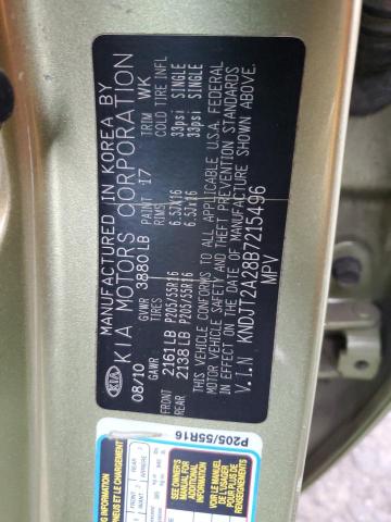 2011 Kia Soul + VIN: KNDJT2A28B7215496 Lot: 47408734