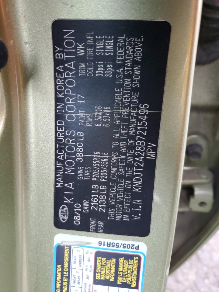 KNDJT2A28B7215496 2011 Kia Soul +