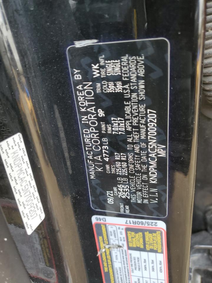 KNDPMCAC5N7009207 2022 Kia Sportage Lx