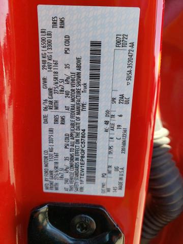 2016 FORD F150 SUPER - 1FTEW1EP8GFC57804