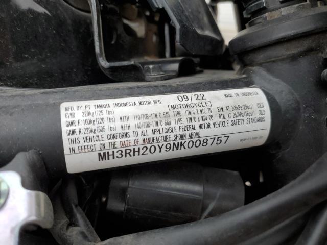 2022 YAMAHA MT-03 MH3RH20Y9NK008757