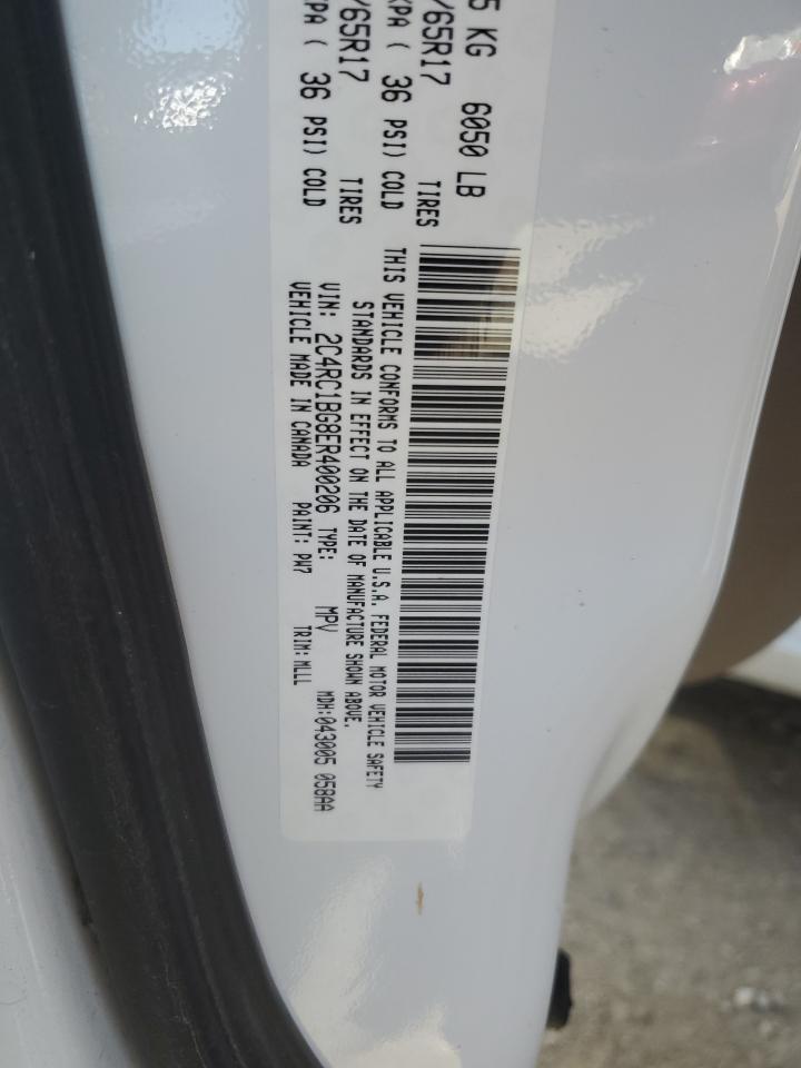 2C4RC1BG8ER400206 2014 Chrysler Town & Country Touring