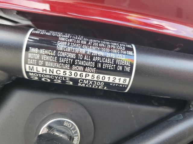 2023 HONDA CMX300 - MLHNC5306P5601218