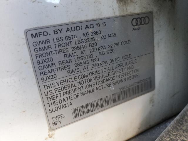 2017 AUDI Q7 PREMIUM - WA1LAAF71HD002116