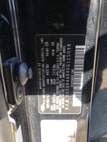 2013 Kia Optima Sx VIN: 5XXGR4A64DG125098 Lot: 47766424