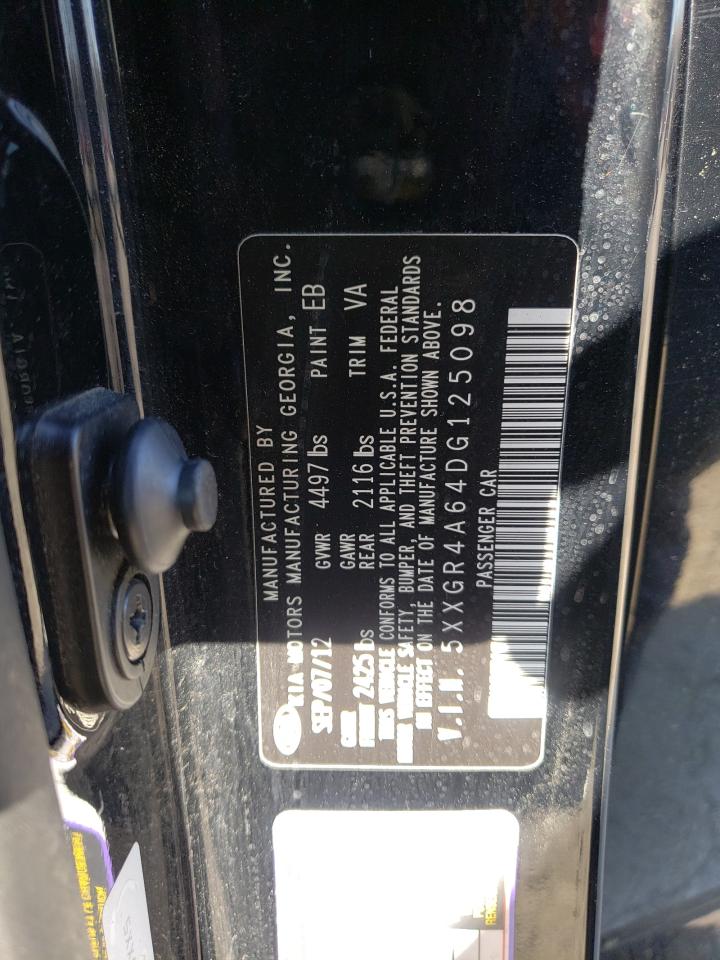 5XXGR4A64DG125098 2013 Kia Optima Sx