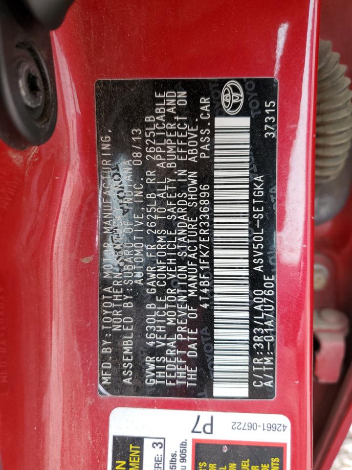 4T4BF1FK7ER336896 2014 Toyota Camry L