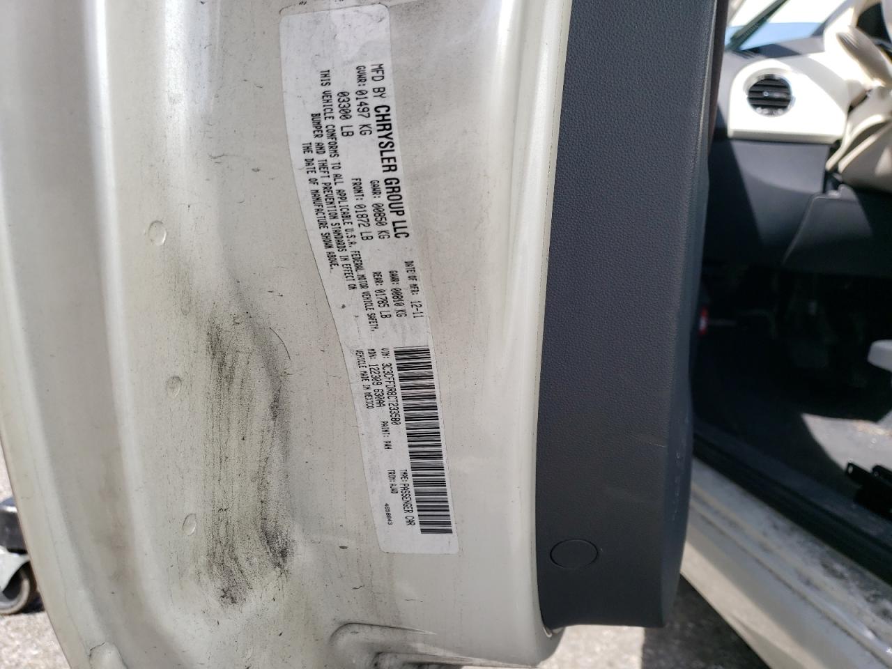 3C3CFFDR8CT233580 2012 Fiat 500 Pop