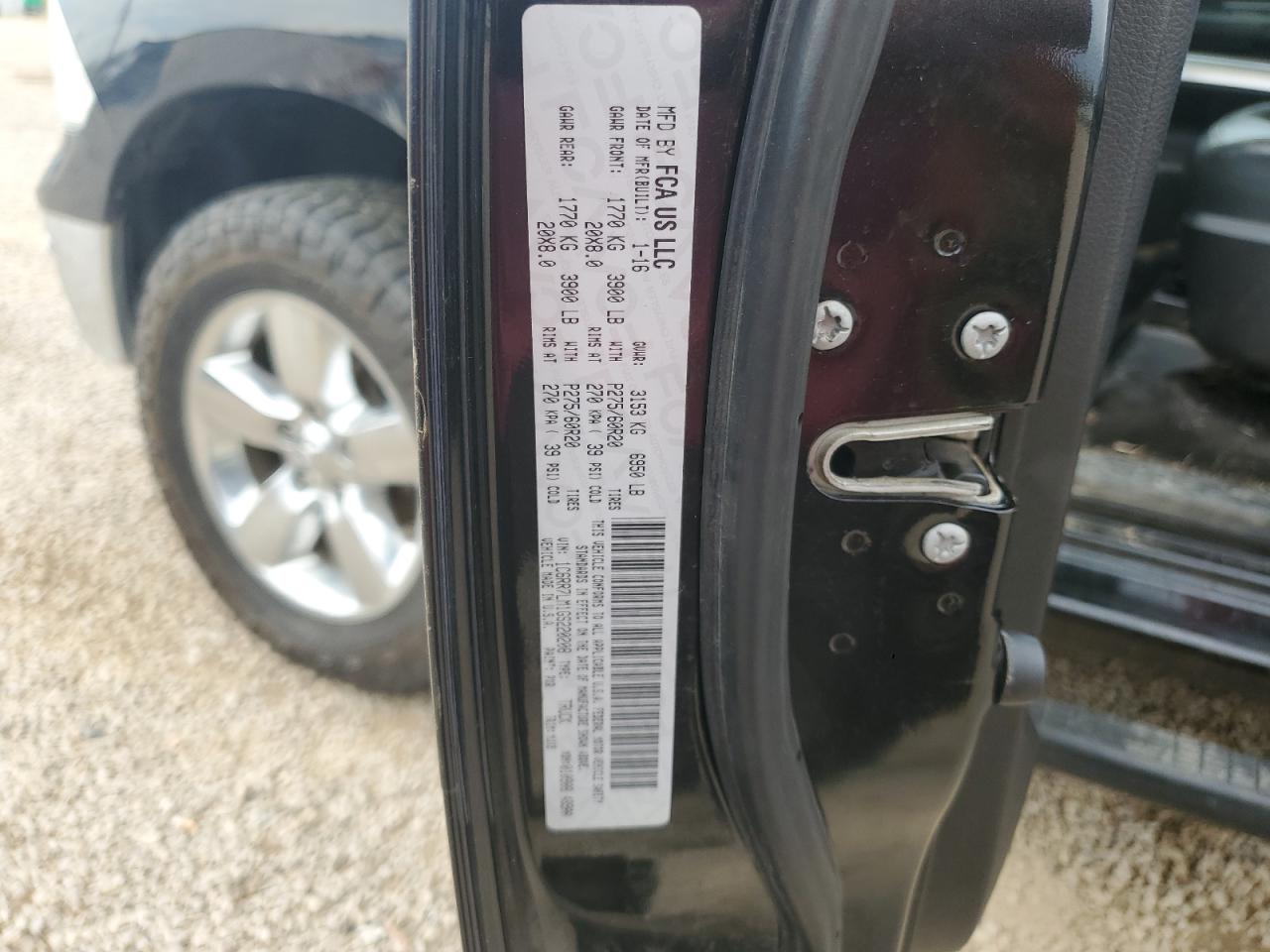 2016 Ram 1500 Slt vin: 1C6RR7LM1GS220208