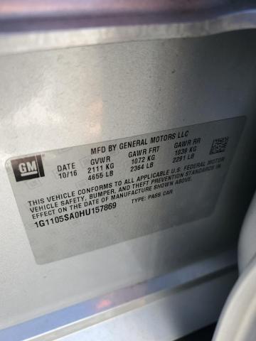 2017 CHEVROLET IMPALA LT - 1G1105SA0HU157869