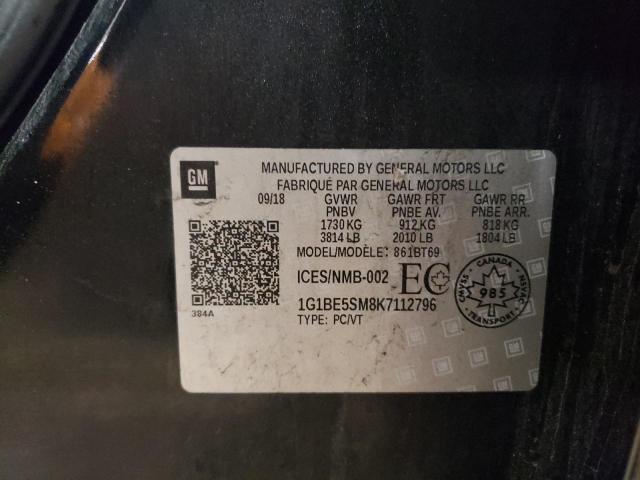 2019 CHEVROLET CRUZE LT - 1G1BE5SM8K7112796