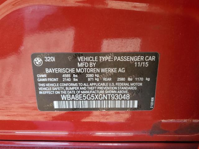 2016 BMW 320 XI - WBA8E5G5XGNT93048