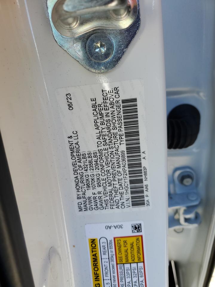 1HGCY1F2XPA036899 2023 Honda Accord Lx