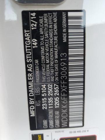 2015 MERCEDES-BENZ E 400 - WDDKK6FFXFF306913