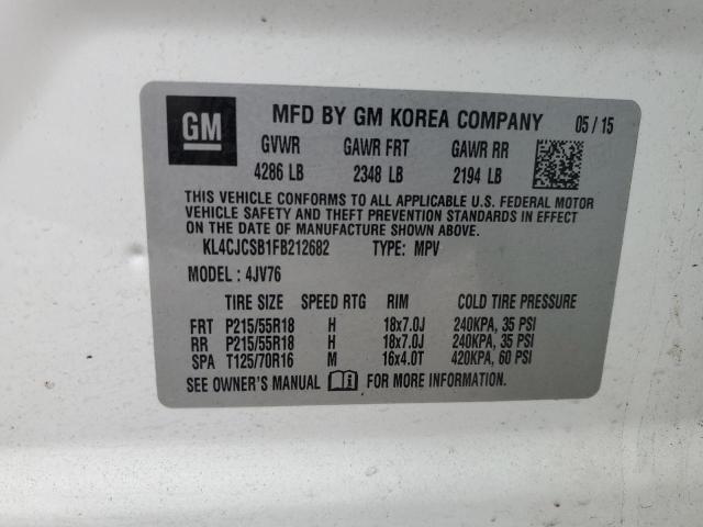 2015 BUICK ENCORE - KL4CJCSB1FB212682