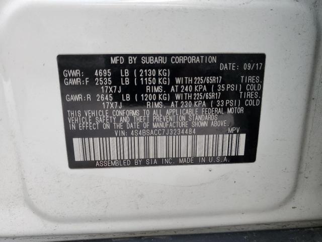 2018 SUBARU OUTBACK 2. - 4S4BSACC7J3234484