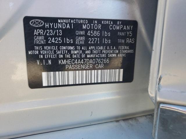 2013 Hyundai Sonata Hybrid VIN: KMHEC4A47DA076266 Lot: 48839064