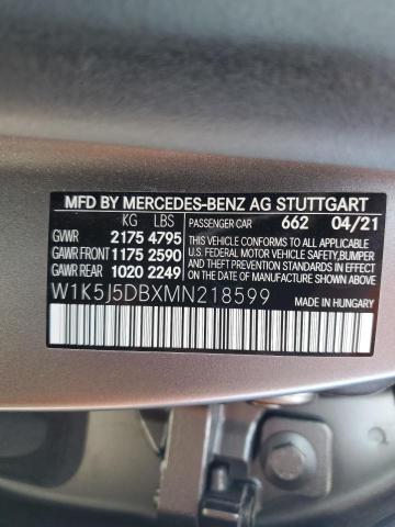 VIN W1K5J5DBXMN218599 2021 Mercedes-Benz CLA-Class,... no.12