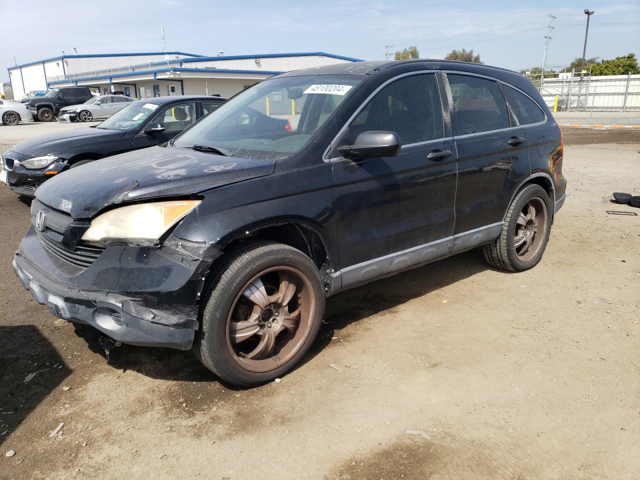 HONDA CR-V LX 2007 black 4dr spor gas JHLRE383X7C025833 photo #1