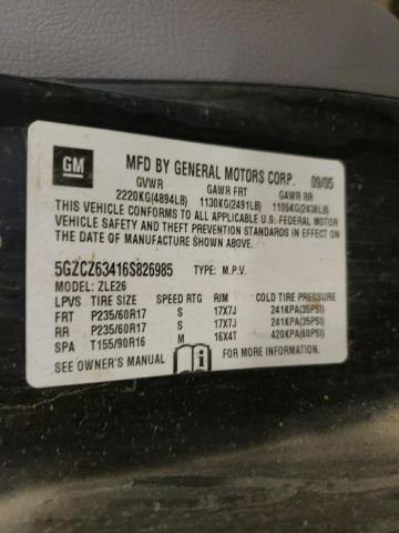 2006 Saturn Vue VIN: 5GZCZ63416S826985 Lot: 45474004