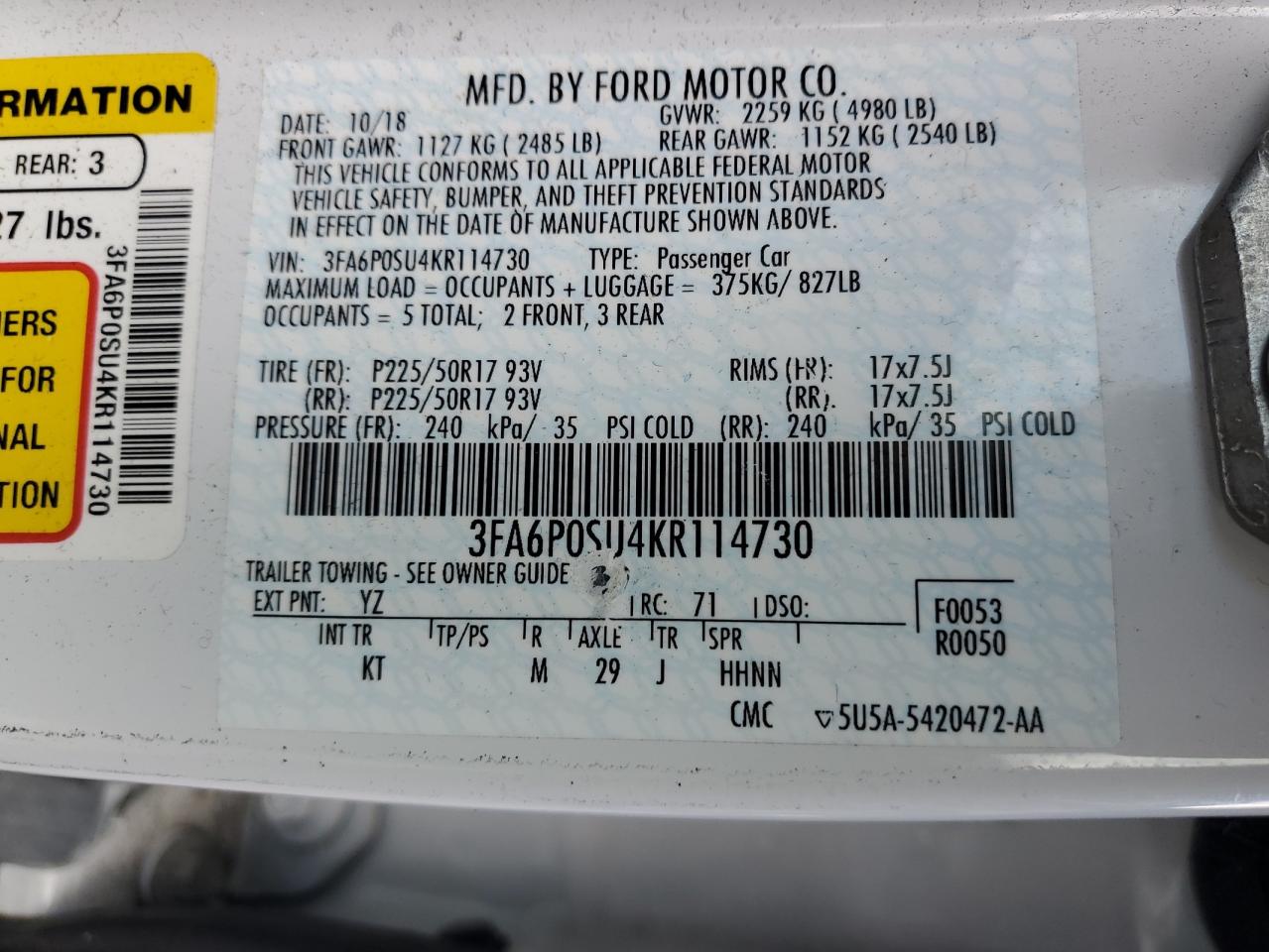 FORD FUSION TITANIUM