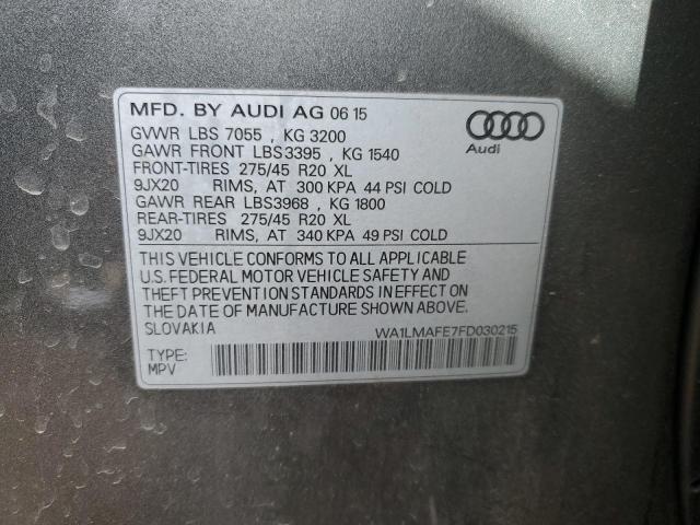 2015 AUDI Q7 TDI PRE - WA1LMAFE7FD030215
