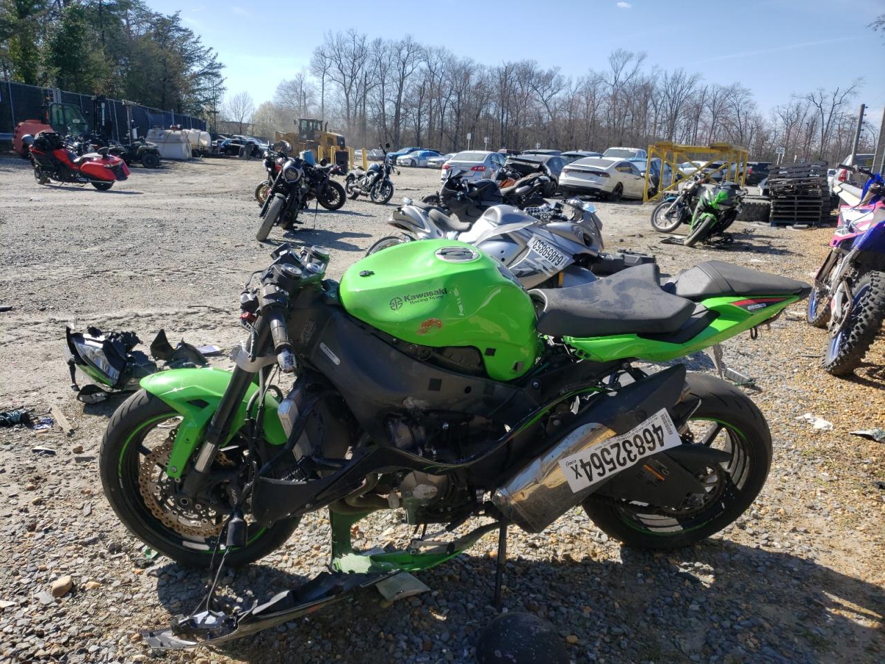 2023 Kawasaki Ninja ZX-6R at MD - Waldorf, Copart lot 46832564 