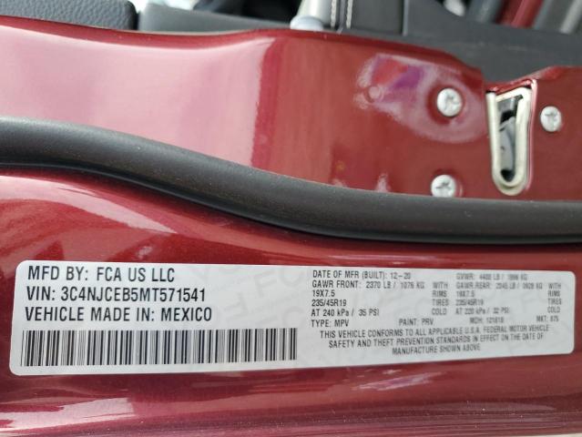 2021 JEEP COMPASS 80 3C4NJCEB5MT571541