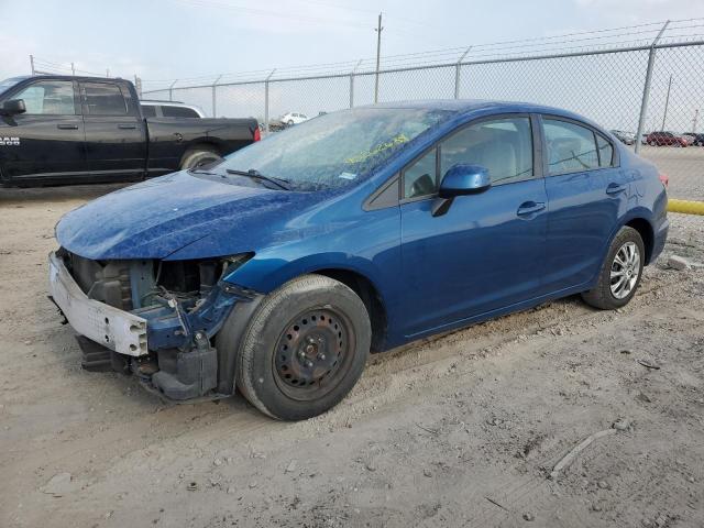 Lot #2489870990 2013 HONDA CIVIC LX salvage car