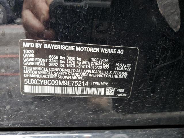 VIN 5UXCY8C09M9E75214 2021 BMW X6, M50I no.12