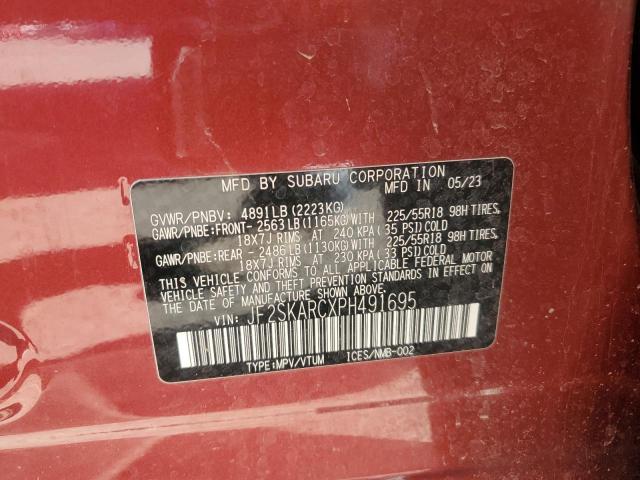 2023 Subaru Forester Touring VIN: JF2SKARCXPH491695 Lot: 48136824